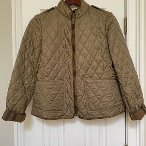 BURBERRY BRIT Classic Khaki Quilted Jacket